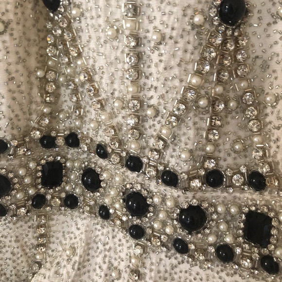 🥂🥂Alice and Olivia by Stacey Bender beaded… - Picture 3 of 8
